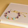 Pulsera de Moda de Amatista Natural al por Mayor Diseño Original Nicho Pulsera de Lujo Ligero para Regalo de Novia Joyería