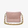 Bolso Pequeño Acolchado con Cadena Estilo Tweed para Mujer Verano 2025 Bolso Cuadrado Pequeño Francés de Alta Gama Bolso Cruzado Versátil de Moda