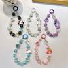 Llavero creativo con cuentas de muñeca pequeña, colgante de cadena corta para colgar en la muñeca, colgante antipérdida, cadena para teléfono móvil, pequeños regalos al por mayor