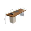Conjunto de Mesa de Chá e Cadeiras de Madeira Maciça Cor Creme, Mesa de Chá Minimalista Moderna e Combinação de Estação de Chá, Mesa de Chá de Madeira Natural para Recepção de Escritório