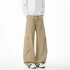 Colección Otoño 2026: Pantalones de Pierna Curva Plisados Estilo Americano Sin Sombra para Pared, Tallas M-5XL, HK261045 - Especial P29