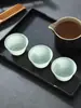 Taza de Té Desechable Kung Fu Color Verde Jade Engrosada Anti-quemaduras Taza de Té para Hospitalidad de Negocios Juego de Té