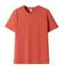 Nueva Camiseta de Manga Corta Desang Algodón 180g Sensación Hielo, Camiseta Lisa de Manga Media Cuello Redondo Secado Rápido, Top Casual Unisex