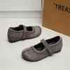 Zapatos Mary Jane retro de punta dividida para mujer, zapatos planos de ballet, zapatos versátiles de estilo universitario de suela blanda, nuevo modelo otoño 2026