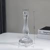 Estilo Pastoral Francês Suporte de Vela de Vidro de Cristal Transparente Vela de Aromaterapia Pequeno Suporte de Vela Mesa de Jantar Decoração de Casa Enfeites Adereços