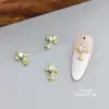 Acessórios Populares Transfronteiriços para Nail Art DIY: Cruz Chrome Hearts, Strass Soltos 3D Brilhantes, Strass Decorativos de Liga Metálica em Formato de Coração
