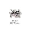 Accesorios de uñas de araña oscura nuevos transfronterizos personalizados retro Halloween diamantes accesorios de uñas de araña al por mayor
