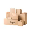 Cajas Express de Cartón Personalizadas para Empaque de Comercio Electrónico, Cajas de Logística de Cartón Corrugado Kraft, Cajas de Tránsito Enviadas desde Qingdao, Cantidad Mínima de Pedido
