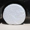 Paquete de 4 Cubiertas Protectoras para Neumáticos de Coche de Película de Aluminio, Protección Solar, Cubierta Protectora a Prueba de Polvo, Cubierta para Neumático de Repuesto Anticongelante, Cubierta Anti-Alta Temperatura