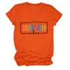 Amazon eBay Estación Europea Moda Casual Cómoda Vibes de Segunda Mano para Mujer Camiseta de Cuello Redondo de Manga Corta