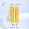Puzuo Color Fuerte que Conserva el Color Oro Arena Accesorios DIY Corte Auspicioso Deseoso Palabras Auspiciosas Colgante Cilíndrico Collar Colgante Portátil para Mujeres
