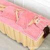 Salón de belleza, cuidado de la piel, toalla de baño de tres piezas, conjunto de toalla, turbante, falda de baño, toalla de cama, toalla de salón de belleza