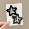 Presilhas de Cabelo Xadrez Coloridas com Estrela para Crianças, Grampos para Franja, Presilhas Bb para Meninas, Presilhas Laterais de Bebê, Grampos Laterais, Acessórios de Cabelo