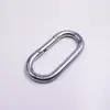 Gancho de resorte tipo pista galvanizado de hierro accesorios de aparejo mosquetón exterior hebilla de seguridad en stock