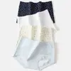 Roupa íntima feminina fofa, algodão puro 10A antibacteriano, totalmente em algodão, entrepernas estendido, boxer sem costura de cintura média para meninas