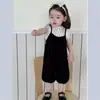 Conjunto de Chaleco de Lunares y Shorts para Niña Verano Delgado Estilo Coreano Ropa Infantil Ropa de Bebé Fabricante Venta al por Mayor Personalización