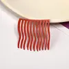 Pente Simples para Cabelo para Mulheres, Organizador de Franja, Grampo de Cabelo Colorido de Metal Sem Marcas Fofo, Acessório de Cabelo Transfronteiriço, Ondulado