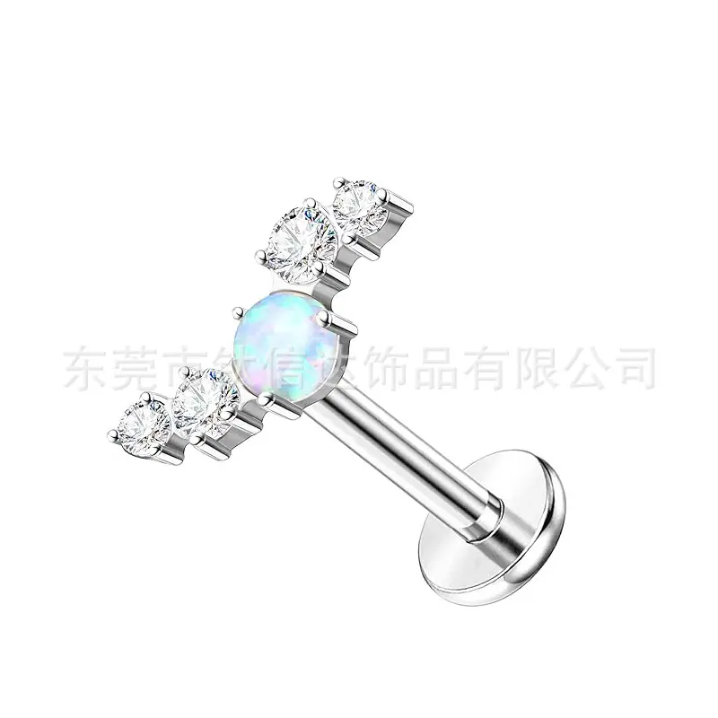澳宝锆石耳钉1