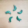 Nova venda quente transfronteiriça pedra natural cristal ágata olho de tigre lua pó de pedra cristal pingente acessórios para joias diy atacado