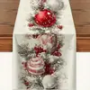 Decoração de Mesa de Natal Atmosfera de Natal Caminho de Mesa Não Escorrega Facilmente Vários Padrões Disponíveis Impressão Digital Caminho de Mesa Novo Estilo