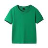 Playera Infantil de Color Puro con Logotipo Impreso Personalizado Uniforme de Clase para Estudiantes de Jardín de Niños y Primaria Cuello Redondo Manga Corta Camiseta Publicitaria Personalización de Ropa para Niños