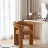Silla de maquillaje con respaldo de lujo, popular en Internet, silla para decoración de uñas, color café, sencilla e informal, para dormitorio, hogar, diseño nórdico individual