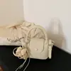 2026 Versión Coreana Nueva Moda Bolso Cesta con Patrón de Lichi para Mujer Bolso Cruzado de Hombro Pequeño Cuadrado Elegante de Moda