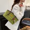 Bolsa de Ombro Única Versátil Nova Moda 2025 Simples Retro Luxo Leve para Mulheres Grande Capacidade para o Dia a Dia Bolsa de Axila Bolsa de Ombro Única