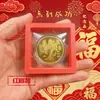 2026 Moneda Conmemorativa Sólida Caballo del Zodiaco Relieve Tridimensional Medalla Conmemorativa Souvenir Cinco Bendiciones Buen Comienzo para Negocios