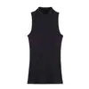 Para Comércio Exterior Transfronteiriço Europeu e Americano Roupas Femininas Aliexpress Mais Vendidas de Verão Simples Versátil Camisa Básica Sem Mangas Três Cores