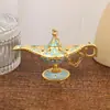 Lámpara de Aladino adornos trompeta 12*6.8 Metal adornos creativos regalo lámpara de deseos de cumpleaños decoración del hogar