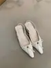 Zapatos de tacón alto de diseño exclusivo Chuyuji, nuevo modelo 2026, estilo francés, elegantes, con lazo, punta cuadrada, destalonados