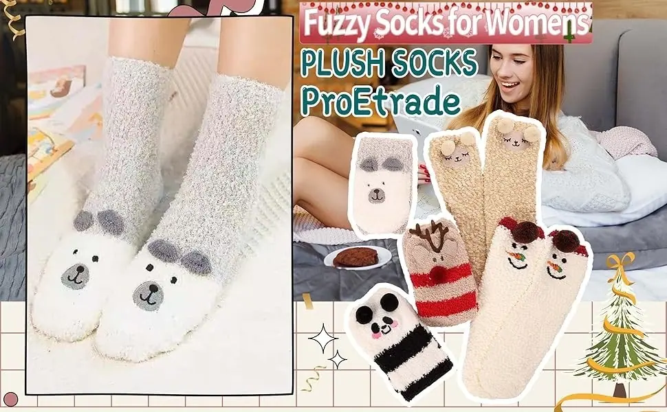 women fuzzy socks