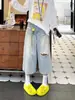 Jeans azules rotos para mujer, nuevo estilo de verano, talla grande, adelgazantes, corte holgado, tiro alto, diseño elegante, pantalones rectos tobilleros