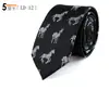 Corbata de Seda para Hombre Hecha a Mano de Fábrica Edición Estrecha de 5 cm Corbata de Poliéster Jacquard Rayada Profesional para Vestir Entrevista OEM