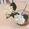 Flor Artificial Flor Individual de Hortensia Brasileña Estilo Nórdico Lujo Ligero Flor de Seda Decoración de Escritorio para el Hogar Floricultura Salón de Bodas Flor Suave