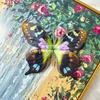 Pequeno Livro Vermelho Internet Celebrante Explosões Borboleta Flor Parede Simulação Flor Cabelo Cartão Phalaenopsis diy Monet Janela Borboleta Flor Decorativa