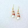 Pendientes navideños nuevos Pendientes navideños Viejo gota de aceite Campana Árbol de Navidad Muñeco de nieve Alce Casa botas sombrero