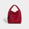 Bolsa de Mão Tecida Artesanal de Luxo para Mulheres 2026 Verão Nova Moda Bolsa Tote de Ombro Transversal de Grande Capacidade