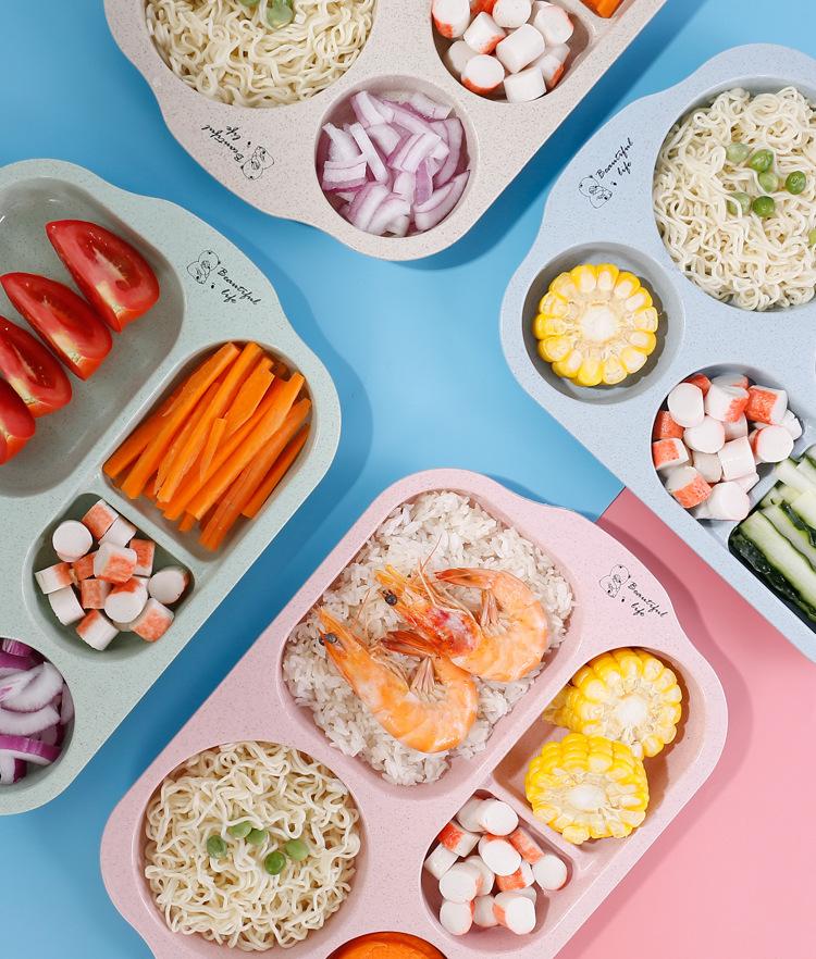 小麦儿童餐盘6件套