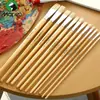 Set de Pinceles de Pintura al Óleo Mali, Pinceles de Cerdas para Pintar, Pinceles para Pintura Acrílica, Pinceles para Pintura Gouache, Pinceles Planos, 6 Piezas, Tamaños Individuales y Dobles, G1716