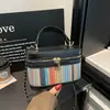Bolsa Caixa com Corrente Fashion 2026 Novo Modelo com Toque de Luxo, Bolsa de Ombro Versátil, Bolsa de Mão com Design de Nicho, Bolsa Transversal
