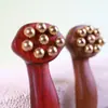 Sândalo Roxo, Sândalo Verde, Chifre, Contas de Cobre, Pente Massageador Ruyi, Massageador Portátil para Casa, Gua Sha para a Cabeça