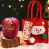 Bolsa de Maçã de Natal Feltro Bolsa de Presente Infantil Caixa de Presente de Véspera de Natal Bolsa Carteiro Bolsa de Doces Caixa de Embalagem de Presente