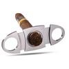 Fábrica en stock tijeras para cigarros de doble hoja de acero inoxidable todo acero inoxidable afiladas tijeras para cigarros caja de regalo kit de herramientas para fumar