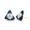 Pendientes de cuentas de estilo bohemio europeo y americano color tejido a mano borla larga pendientes de cuentas Miyuki venta al por mayor