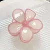 Color gelatina de verano nuevo clip de frangipani fresco clip alto para el pelo clip de tiburón para la parte trasera de la cabeza accesorios para el pelo de niña