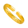 Pulseras de Cuentas Doradas de Dragón y Fénix Engrosadas de Alta Calidad, Pulseras Abiertas de Cuentas de Flor de Coche Dragón y Fénix Variadas, Pulseras de Boda