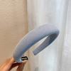 Faixa de cabeça estilo coreano de esponja com aba larga, cor sólida, alta, para o topo do crânio, feminina, verão, celebridade da internet, nova, vermelha online, para pressionar o cabelo, combina com tudo, para sair