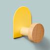 Gancho de Madera Maciza sin Marca para Puerta para Colgar Ropa, Gancho sin Taladro detrás de la Puerta, Gancho Adhesivo de Pared para Baño, Entrada y Sala de Estar